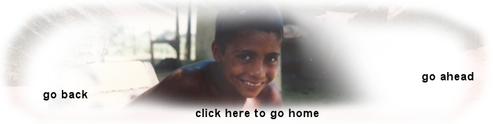 welcoming face of
          Santisima Cruz boy