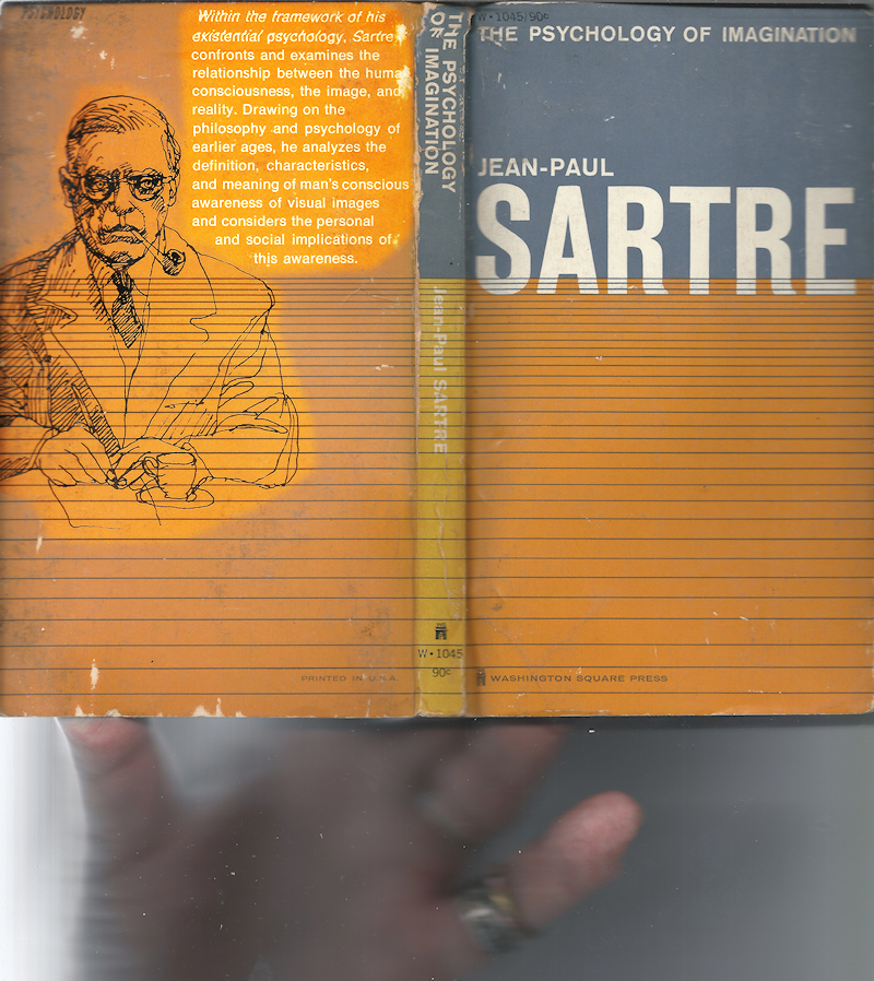 scan of an old paperback, full front and back
        covers, plus the hand which held book during scanning