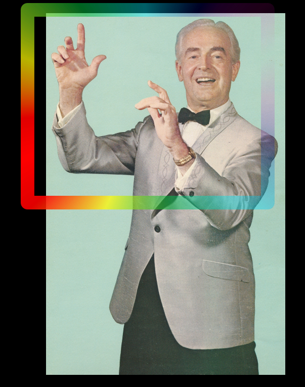 Fred was famous for conducting with
        his two very expressive bare hands